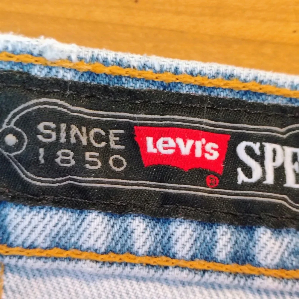 VTG Levis‎ 515 Special Reserve Jeans Light Wash Relaxed Fit USA Made 34x31 '97